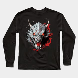 Epic Red Fantasy Dragon Long Sleeve T-Shirt